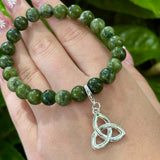 Connemara Marble Trinity Charm Bracelet
