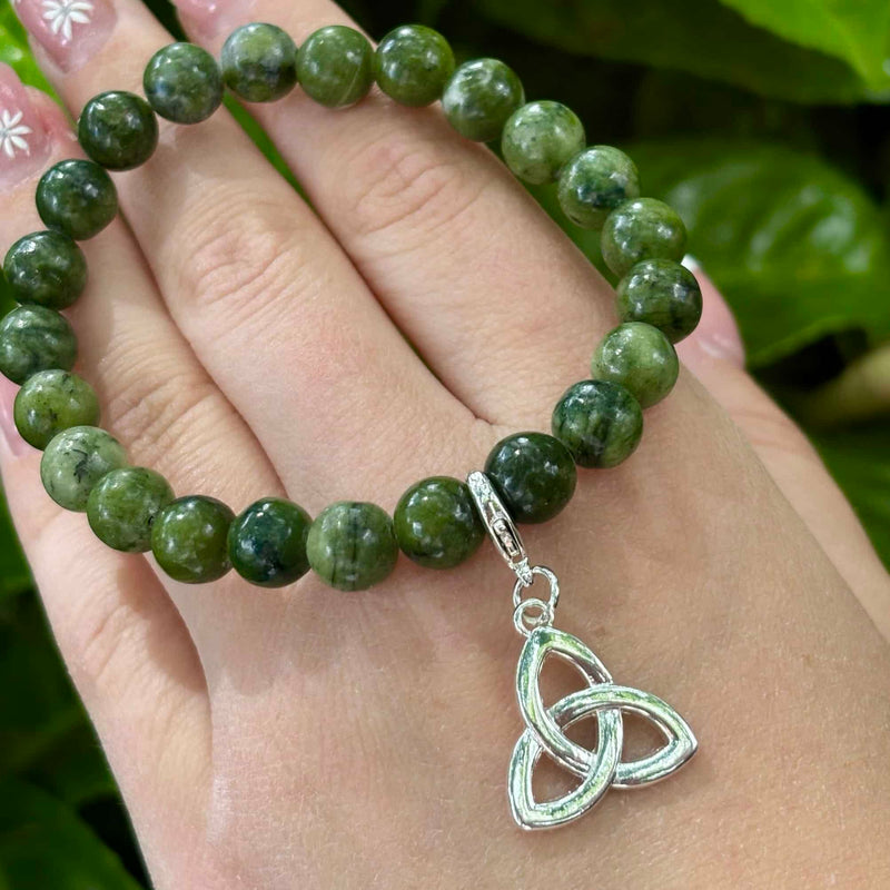 Connemara Marble Trinity Charm Bracelet