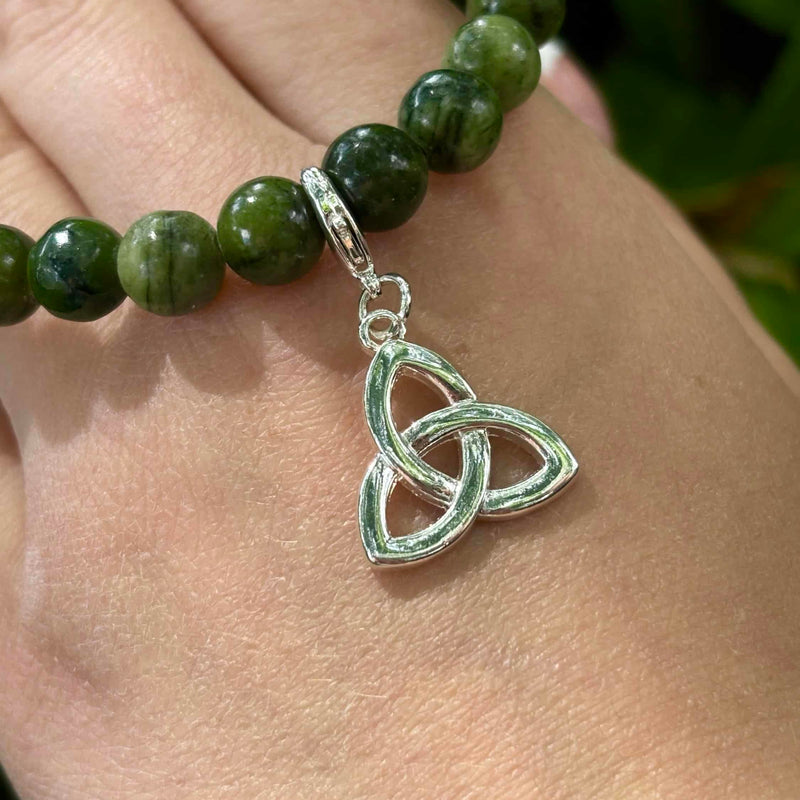 Connemara Marble Trinity Charm Bracelet
