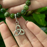 Connemara Marble Trinity Charm Bracelet
