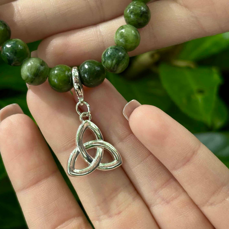 Connemara Marble Trinity Charm Bracelet