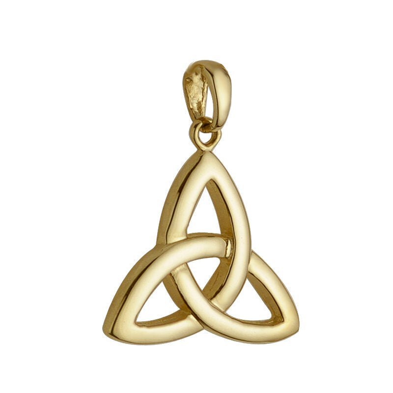 Amuleto Nudo de la Trinidad de Oro de 14k