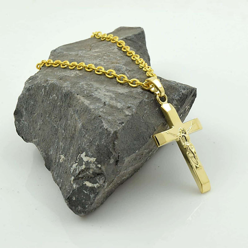 9k Yellow Gold Crucifix