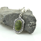 Connemara Marble Sterling Silver St Patrick Pendant