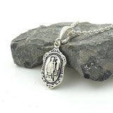 Connemara Marble Sterling Silver St Patrick Pendant