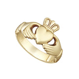 14K Gold Heavy Ladies Claddagh Ring