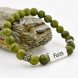 Faith Bracelet Connemara Marble | Irish Bracelet