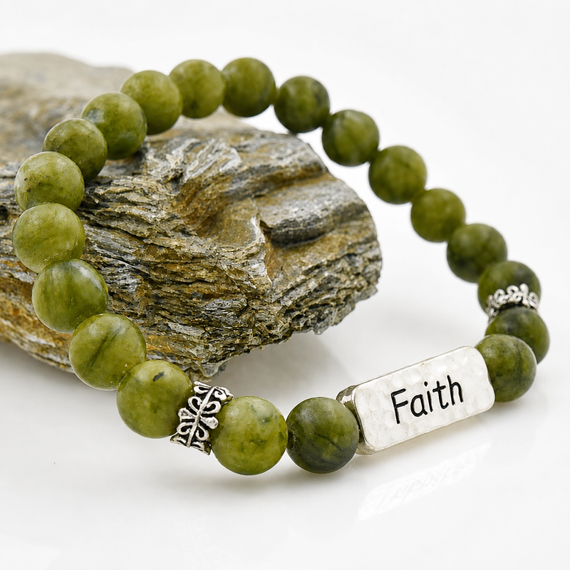 Faith Bracelet Connemara Marble | Irish Bracelet