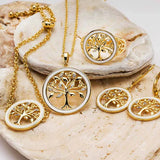 Gold Vermeil Celtic Tree of Life Earrings