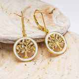 Gold Vermeil Celtic Tree of Life Earrings