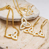 Gold Vermeil Enamel Trinity Knot Ring