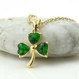 green crystal shamrock
