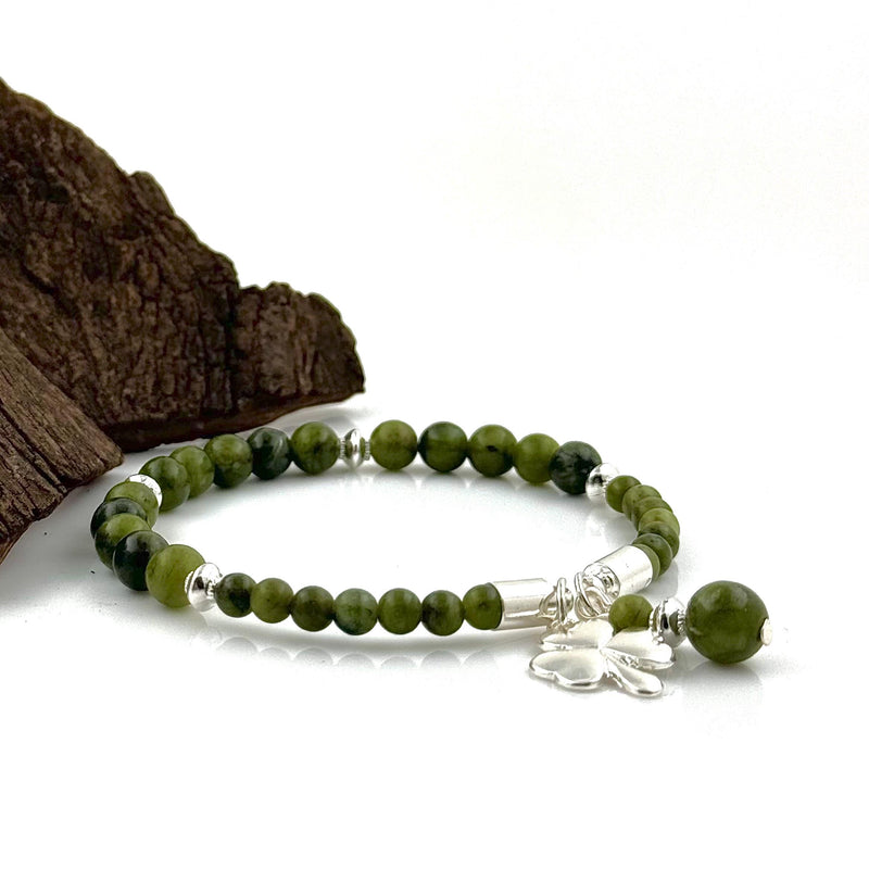 Shamrock Connemara Marble Bracelet
