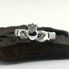 Sterling Silver Celtic Knot Claddagh Ring