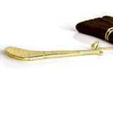 Solid Gold 9k Yellow Gold Gaelic Hurl Pendant