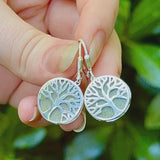 Tree Of Life Connemara Marble Earrings