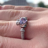 June Claddagh Birthstone Ring