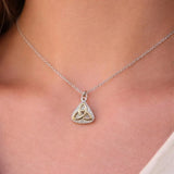 Trinity Knot Pendant With Gold Plate