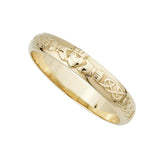 Anillo de boda Claddagh de oro de 14k para mujer