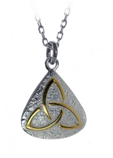 Trinity Knot Pendant With Gold Plate
