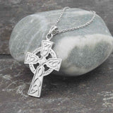 Traditional Style Silver Celtic Cross