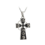 Collar con Cruz Celta de Plata y Marquesita