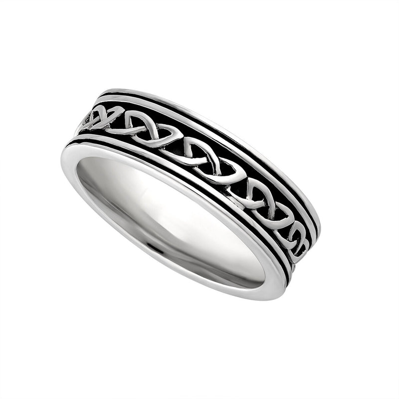 Anillo celta de plata