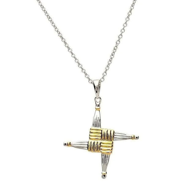 Traditional Silver St. Brigid's Celtic Cross