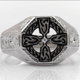 Anillo celta de plata