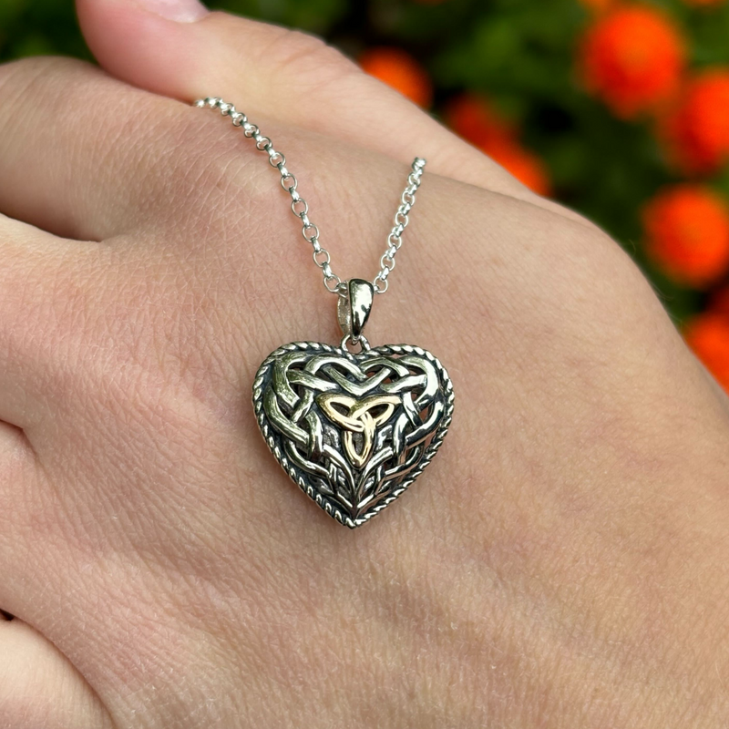 Celtic Knot Heart Necklace