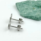 Sterling Silver Claddagh Stud Earrings