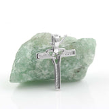 Cruz Celta de Plata con Nudo de la Trinidad de Oro