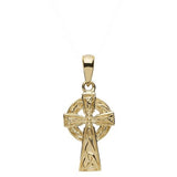 Small 10K Trinity Cross Pendant