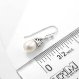 sterling silver pearl earring