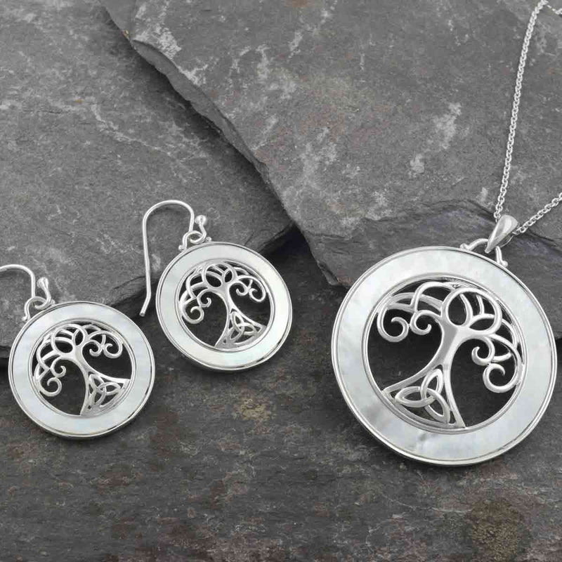 tree of life earring and necklace