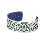 trinity knot leather cuff