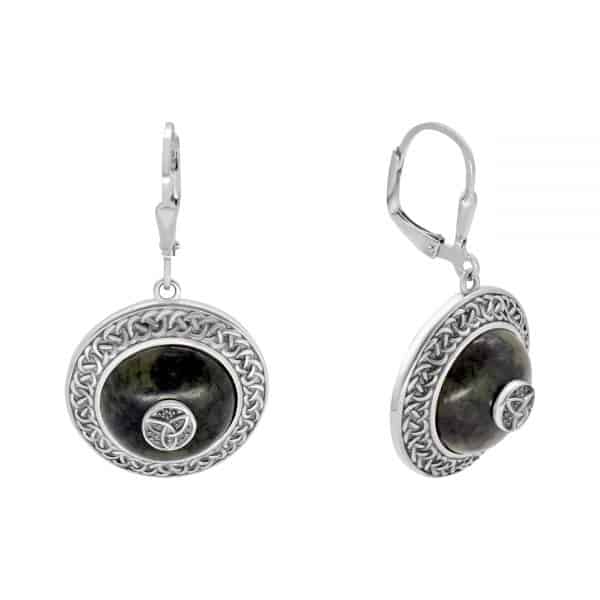 trinity knot shield earrings 1