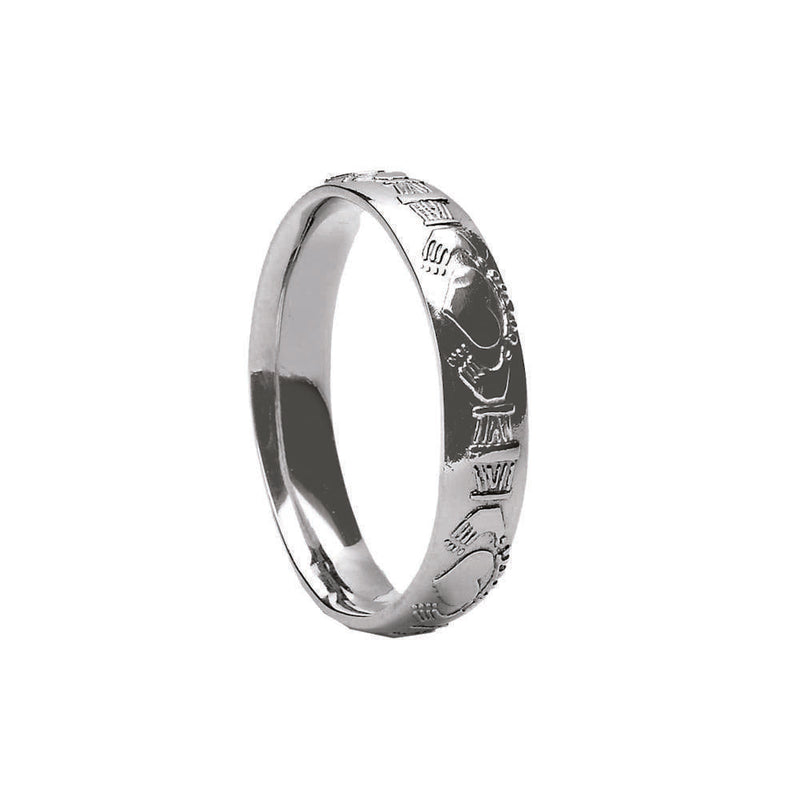 mens claddagh wedding band 1